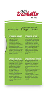Caffè Trombetta ESE Kaffeepads, Italien Kaffee, Richhaltiges Aroma and samtiger Gesmack Biologisch - 1 Packungen zu je 18 Kaffeepads