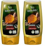 Biozentrale Bio akátový med | 350 g Bio med z květů bílé akácie | Ideální jako pomazánka Bio med do čaje | Alternativa k plástovému medu (2 balení)