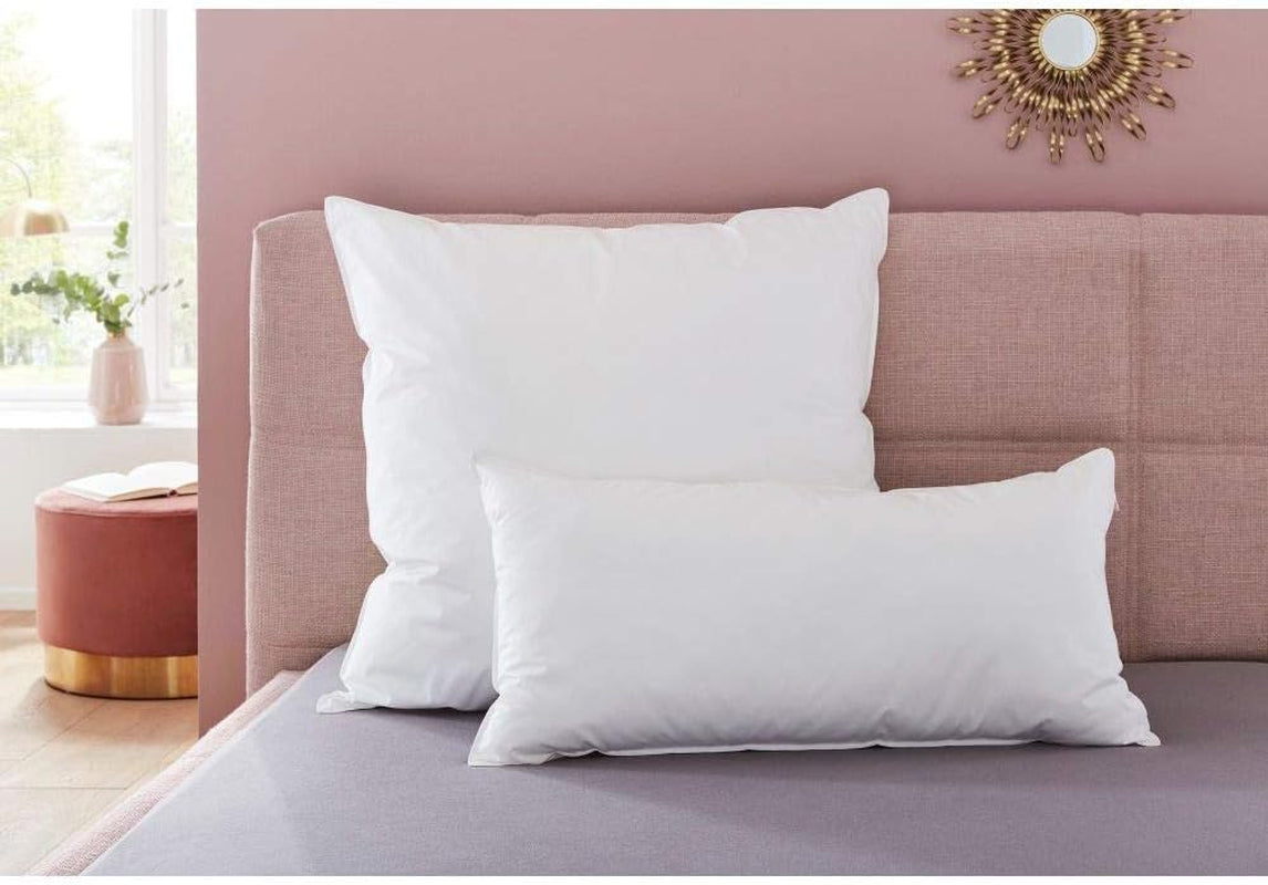 Polštář Badenia Trendline Comfort s bavlněným potahem, 40 X 80 cm, bílý, certifikováno Oeko-Tex, vyrobeno podle německého standardu kvality Naty Shop standardní polštáře