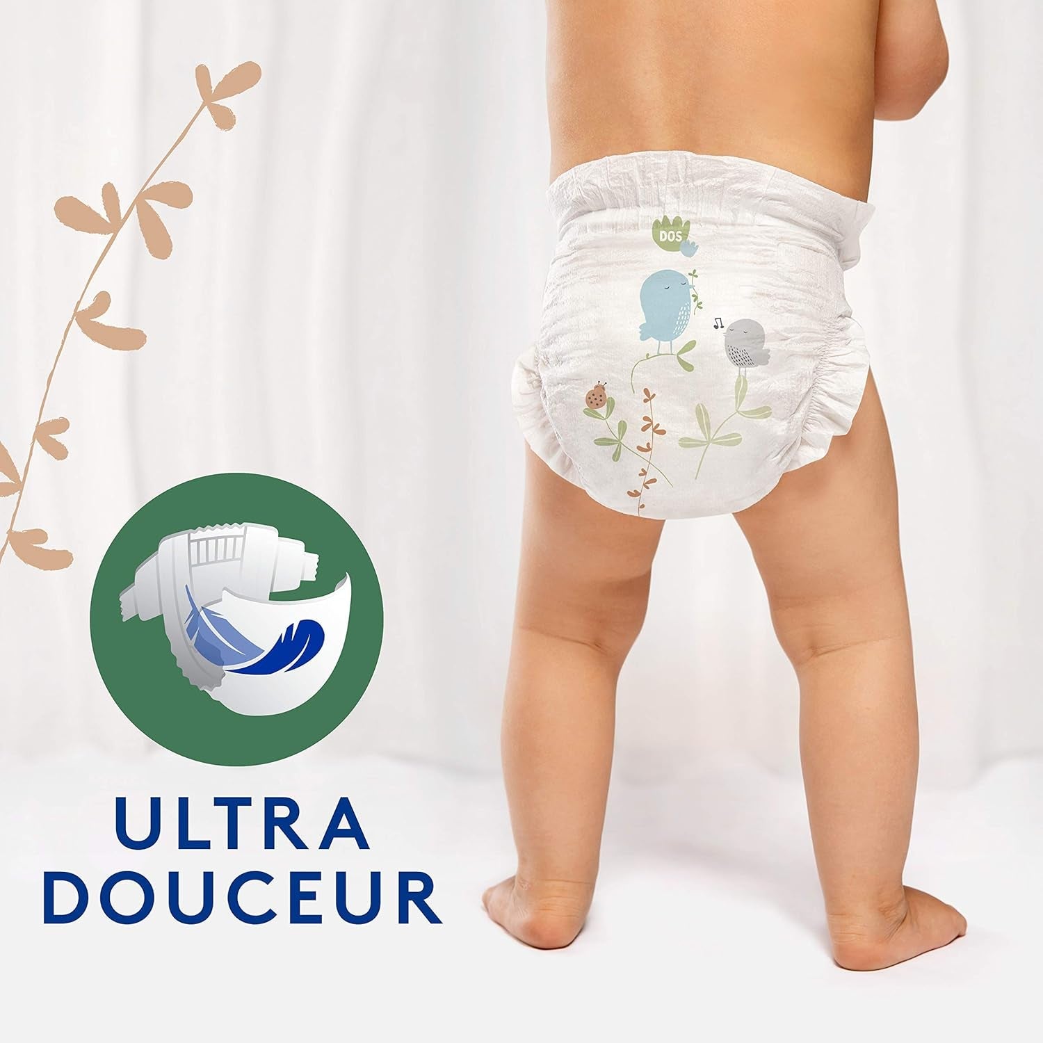 Douceur Naturelle – Velikost 3 plen (5-9 kg) Balení 1 měsíc – 172 plen