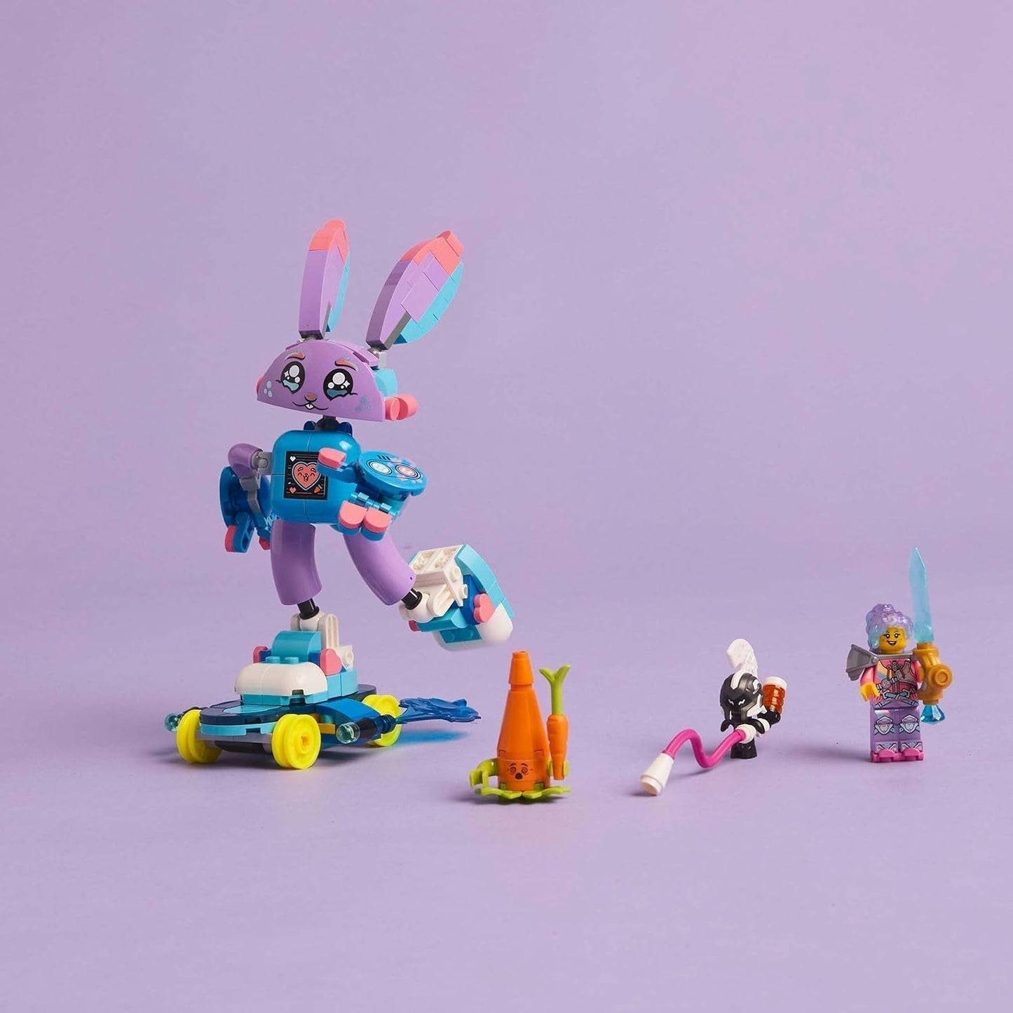 LEGO Dreamzzz Izzie a Bunchurro The Gaming Bunny, Hračka pro děti 7+, sada 2 v 1 s minifigurkou hrdiny a Cyberling pro imaginativní herní zážitek 71490 Stavebnic Besuche den LEGO-Store