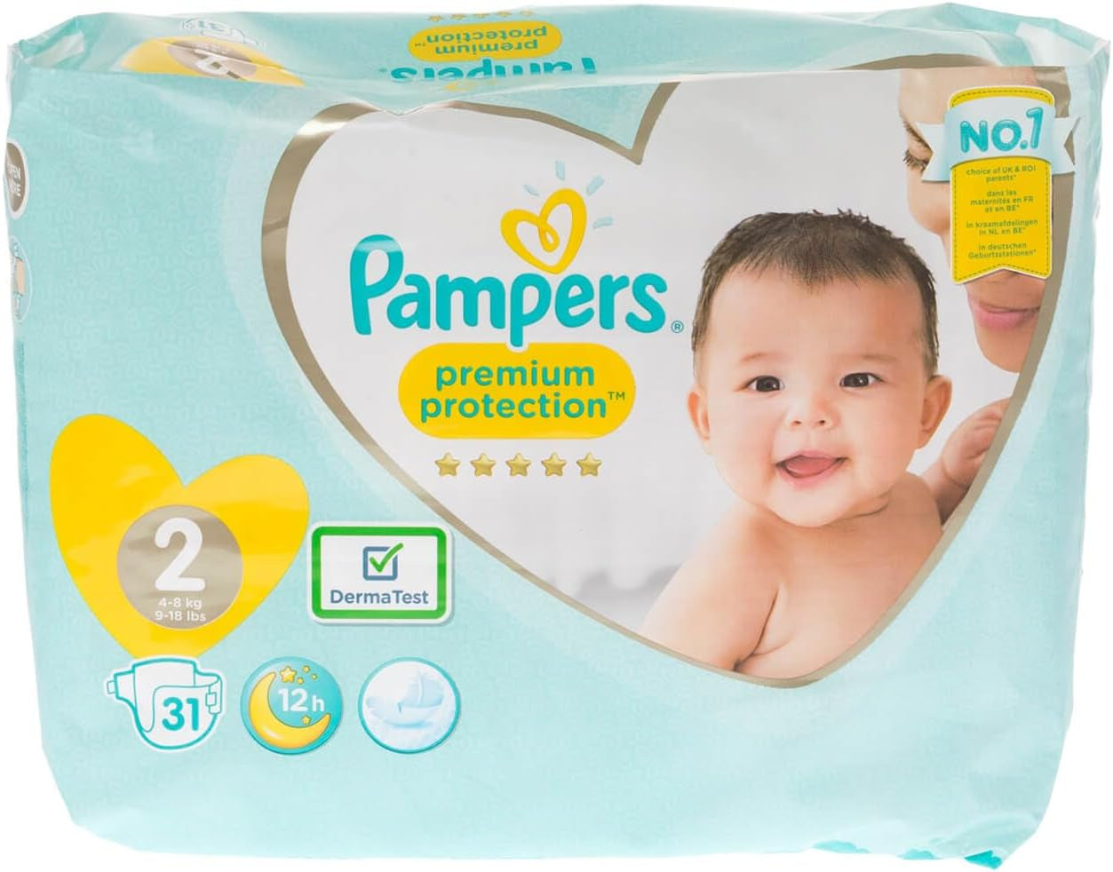 Pampers New Baby velikost 1 Novorozenec 2-5 kg ​​​​Přepravní balení, balení 4 ks (4 x 23 kusů)