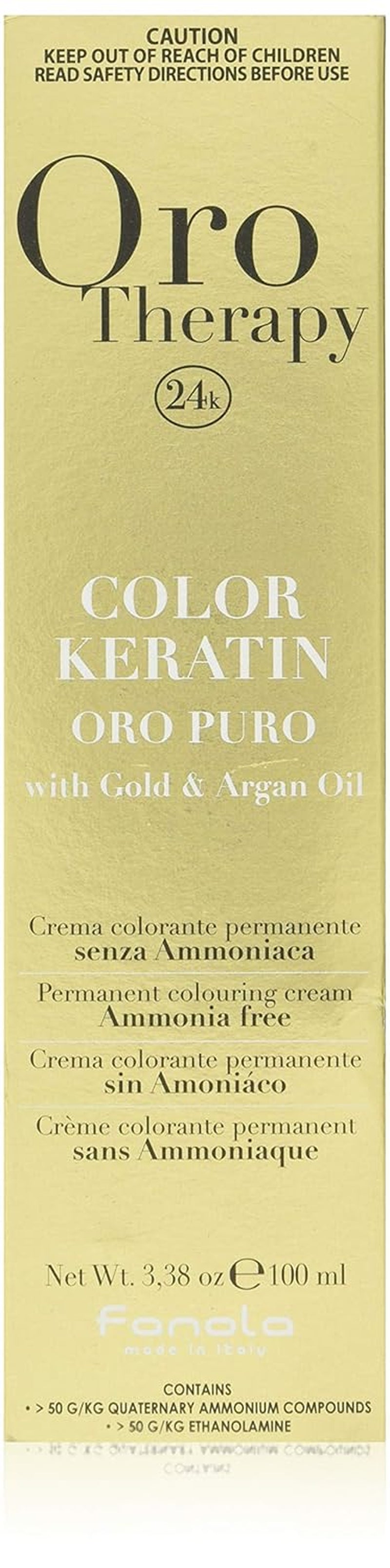 Fanola Oro Therapy Color Keratin 5.0 100ml Barva na vlasy Naty Shop 10.13 Blond Platinum Béžová Extra