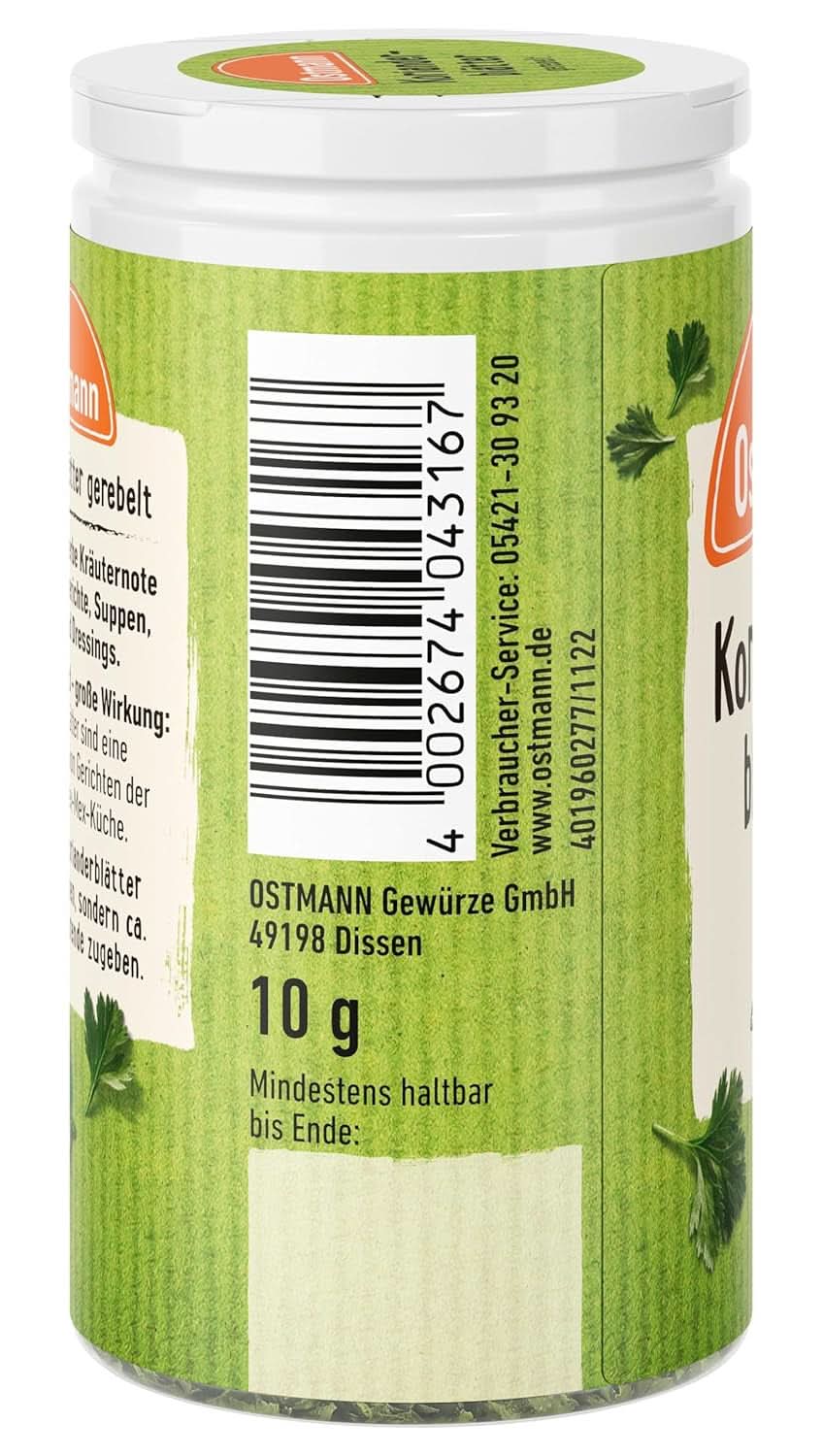 Ostmann - listy koriandru, 10 gramů Condimente Naty Shop
