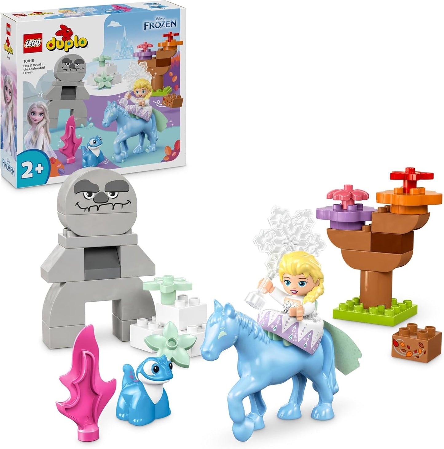 LEGO DUPLO | Disney ELSA a Bruni v kouzelném lese, hračka 4 figurky ledové královny pro 2 roky, předškolní dárek pro dívky a chlapce od 2 let, na základě Frozen 2 10418 stavebnic Besuche den LEGO-Store Výchozí název