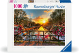 Puzzle Ravensburger 12000662 1000 dílků Jízdní kola v Amsterdamu - Barevné puzzle pro dospělé i děti v osvědčené kvalitě Ravensburger Puzzle Naty Shop