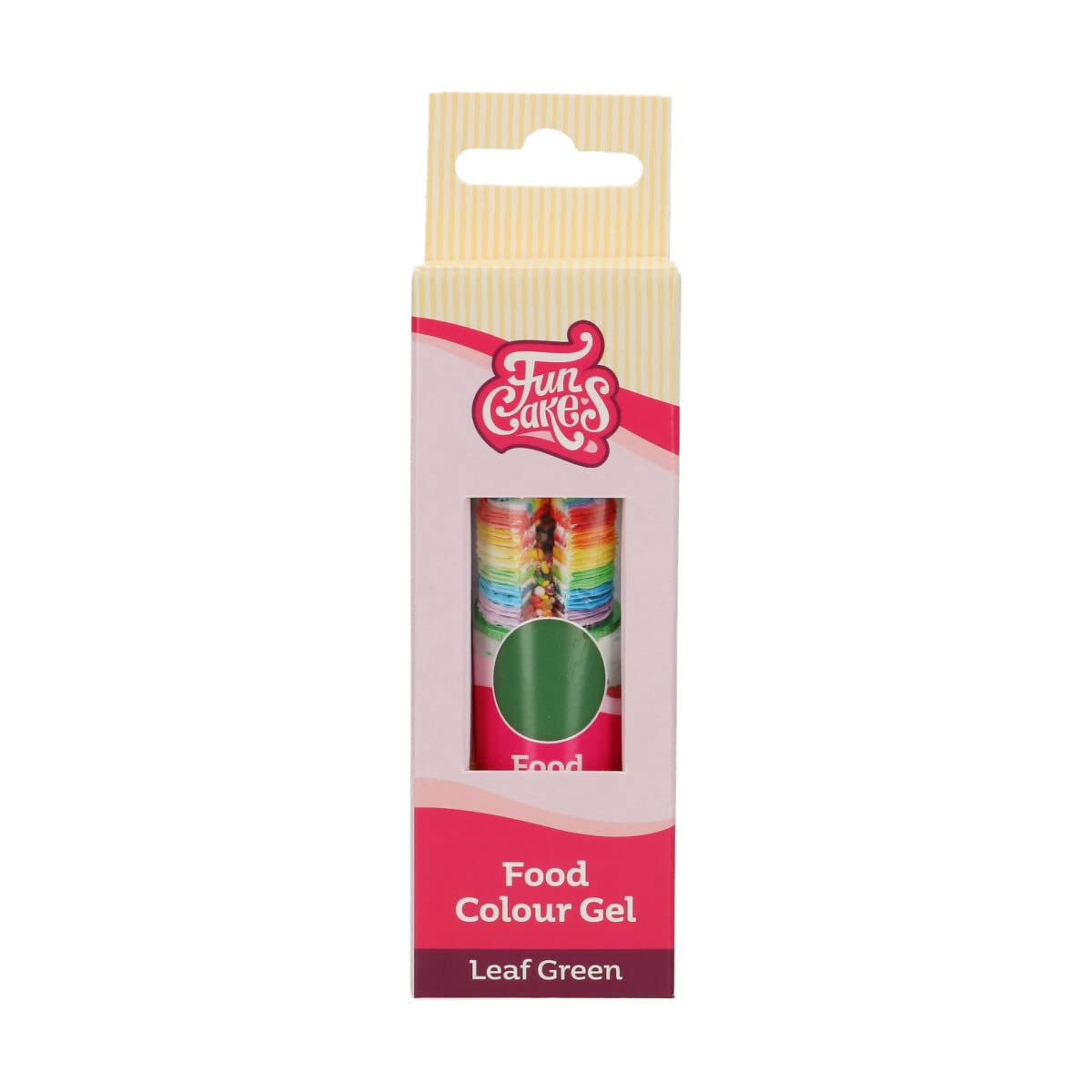 Potravinářské barvivo Funcakes Green Leaf: Vysoce koncentrované potravinářské barvivo do těsta, krému, fondánu a marcipánu. Snadné dávkování. Jediná kapka pro vytvoření zářivých barev. halal. 30 g.