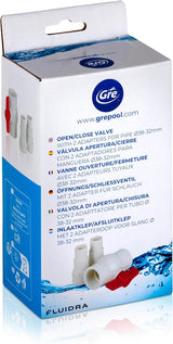 Gre AR512 - On/off ventil se 2 adaptéry pro hadice Ø38 a Ø32 mm