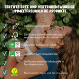 Dětské ubrousky Naty | 100% bylinný a bez parfemace pro citlivou pokožku | Bezplastové a certifikované kompostovatelné ubrousky s 98% čištěnou vodou | 672 ubrousků (12 balení)