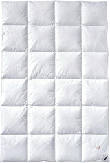Péřová přikrývka Billerbeck - E04 Gold Edition - Letní přikrývka - 135 X 200 cm přikrývka z pravého prachového peří - Lehká letní úroveň tepla Přikrývky a přikrývky Naty Shop Výchozí název