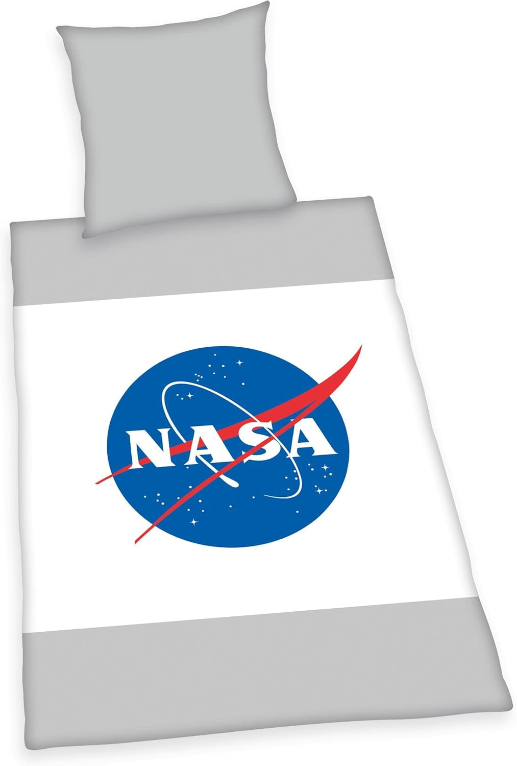 NASA povlečení, bavlna/vyztužené, šedo/bílé povlečení – děti Naty Shop šedá/bílá rakouská velikost