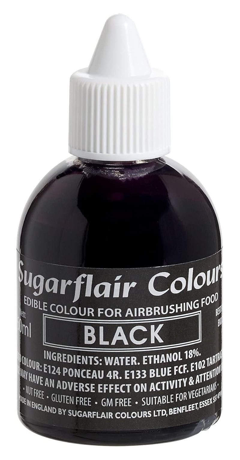 Sugarflair airbrush potravinářské barvivo zlaté zlaté jedlé tekuté potravinářské barvivo airbrush barvivo dortů Muffiny Poleva a zdobení dortů - 60 ml