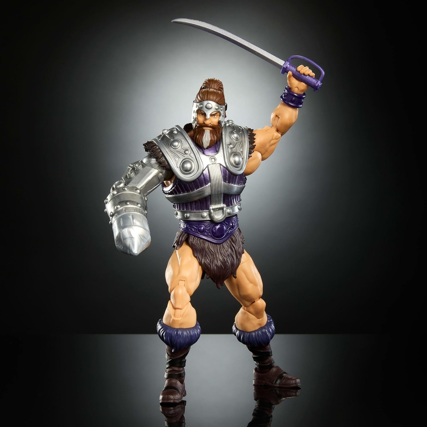 Masters of the Universe Mistrovská akční figurka Přibl. 18 cm, New Eternia Fisto, MOTU Toy Hero With Iron Fist, 30 bodů pohybu, JBP76, [Vícebarevné] Akční figurky Naty Shop