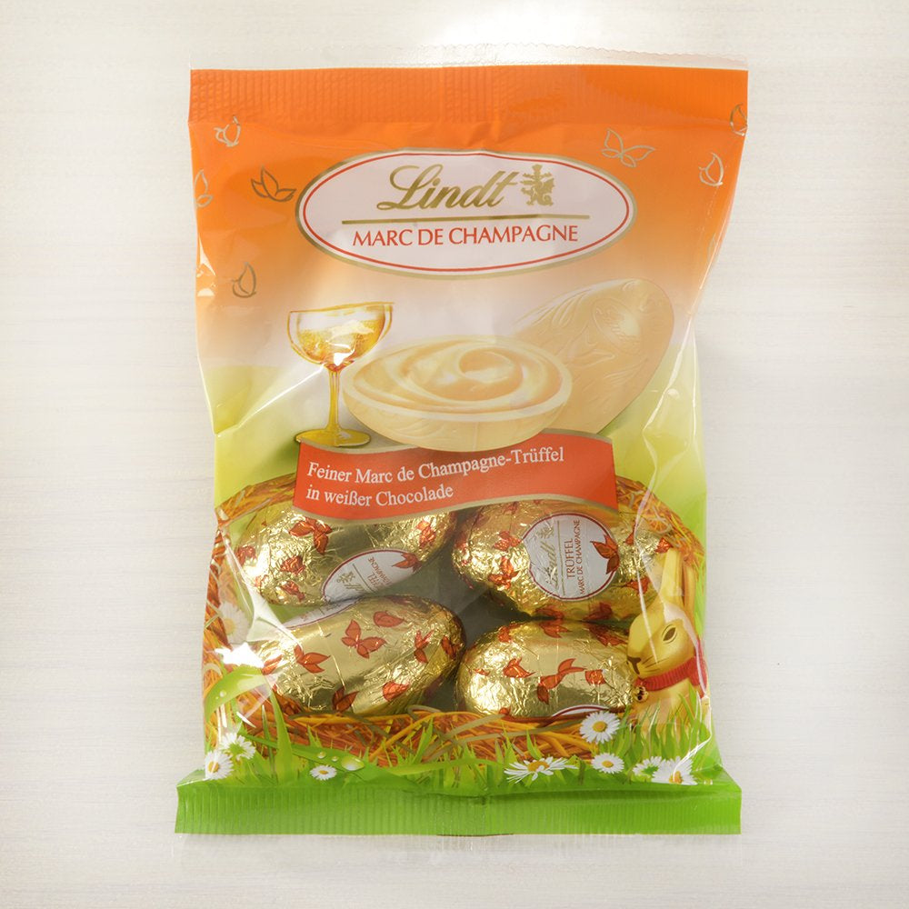 Čokoládová výběrová vajíčka | 288 g | 2 x chocholatá vejce a čokoládové lanýže | 3 x 90 g | Nejlepší lanýže Marc de Champagne v bílé čokoládě | Velikonoční čokoláda | Dárek z čokolády