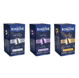 Caffè Borbone Verkostung Kit, 90 hliníkových kapslí: 30 Mia Napoli, 30 Ciao Venezia, 30 Magica Palermo, (3 x 30 Stück) – kompatibilní s Kaffeemaschinen für den Hausgebrauch značky Nespresso®*