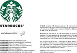 STARBUCKS Espresso pečeně, černá pečeně, celá kávová zrna 200 g (balení 6 ks)