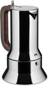 Alessi 9090/6 Espresso se 6 šálky na indukci, nerezová ocel, stříbrná, 15,5 x 13,5 x 27 cm