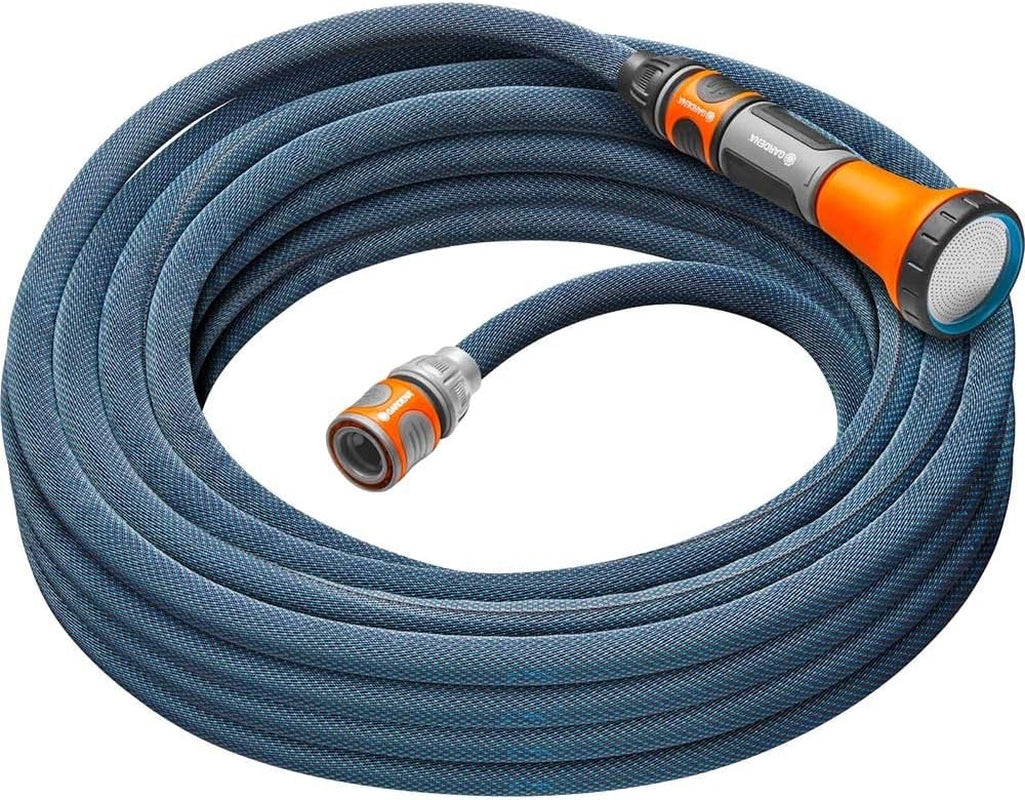 Gardena Liano Xtreme sada 1/2 palce, 15 m: Extrémně robustní textilní zahradní hadice s lehkou vnitřní hadicí z PVC odolnou vůči povětrnostním vlivům (18465-20)