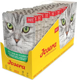 JOSERA Kachní a kuřecí paštika s petrželkou (16 x 85 g) | Dospělý | Prémiové vlhké krmivo pro dospělé kočky | Kachní a kuřecí paštika | Lososový olej | Žádná zrna | Mokré krmivo pro kočky v čerstvých sáčcích | Balení 16