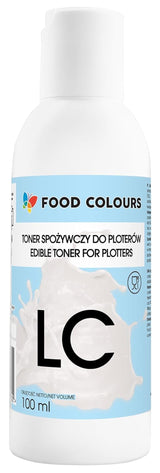 Sada potravinářských barviv s jedlými inkousty pro plotry 6 x 100 ml | Světle azurová | Azurová | Světle purpurová | | Purpurová | Žlutá | Černá | Jedlý potisk, potisk oplatkového papíru, ozdobné polevy dortů