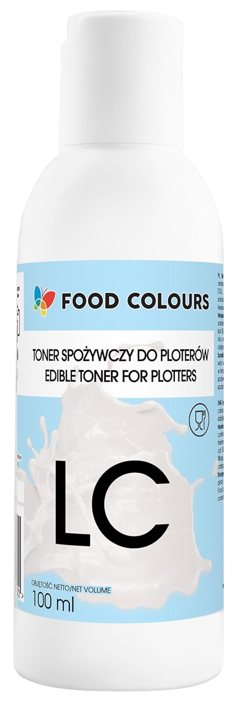 Sada potravinářských barviv s jedlými inkousty pro plotry 6 x 100 ml | Světle azurová | Azurová | Světle purpurová | | Purpurová | Žlutá | Černá | Jedlý potisk, potisk oplatkového papíru, ozdobné polevy dortů