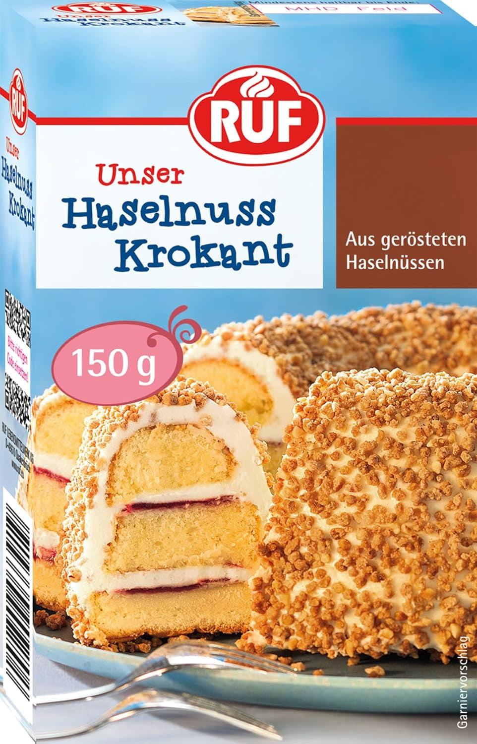 RUF Brittle s karamelizovanými lískovými oříšky, na dorty typu Krantz, 150 gramů Naty Shop