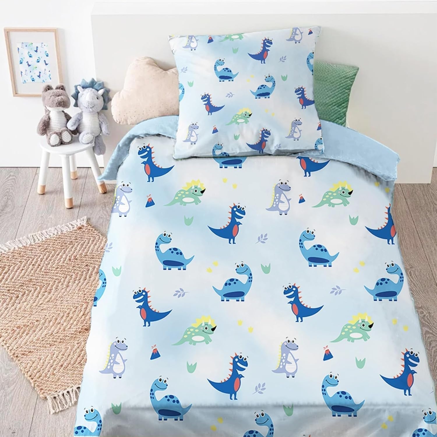 Povlečení pro kluky, různé modely Povlečení dětské Naty Shop Dinosauři 135X200 cm + 80X80 cm