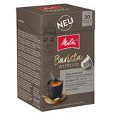 Melitta Barista Ristretto Kaffee-Kapseln 20 kusů je 5,5 g, gemahlen, v porcích pro Nespresso*-Maschinen, Vollmundig, Noten von dunkler Schokolade