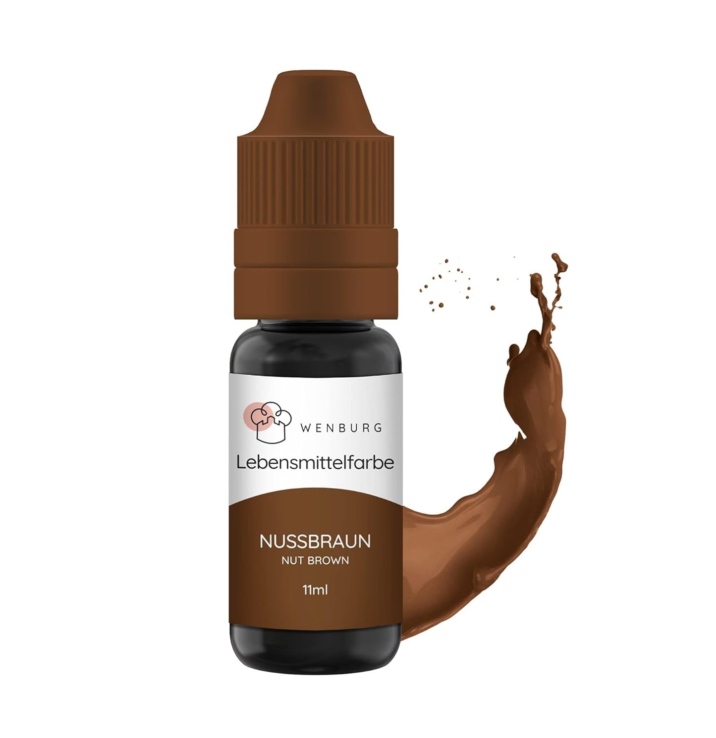 Wenburg potravinářské barvivo, třpytky, 11 ml, koncentrované, vyrobeno v EU, tekuté. Pro barvení těsta, nápojů, příchutí, slizu - zlaté třpytky Potravinářské barvivo - zlaté barvení dortů - zlaté třpytky