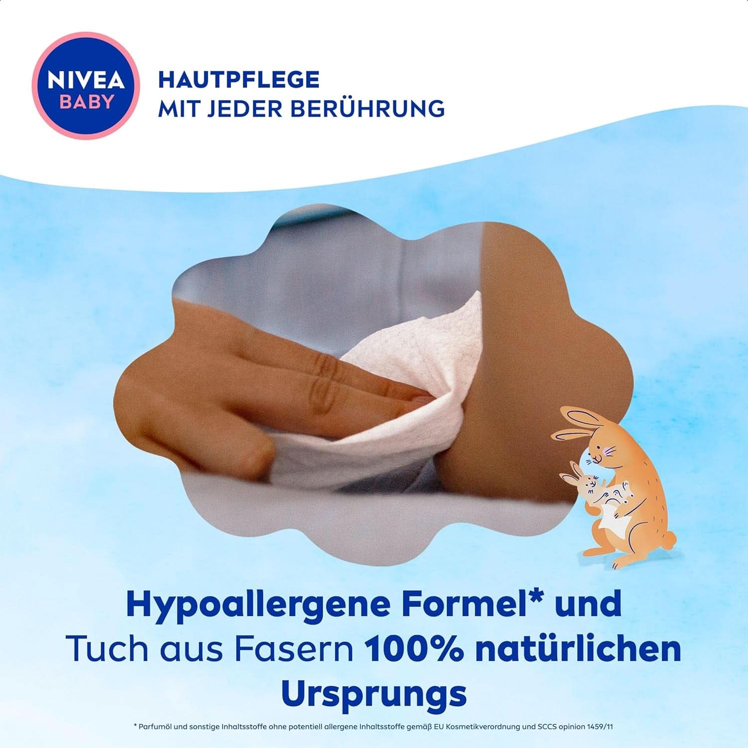 NIVEA BABY Soft & Cream Feuchttücher, Baby Feuchttücher Zur Sanften Reinigung Empfindlicher Babyhaut, Hypoalergen Feuchttücher Für Babies Mit Mandelöl Und Vitaminen (4 X 57 Stück) Naty Shop