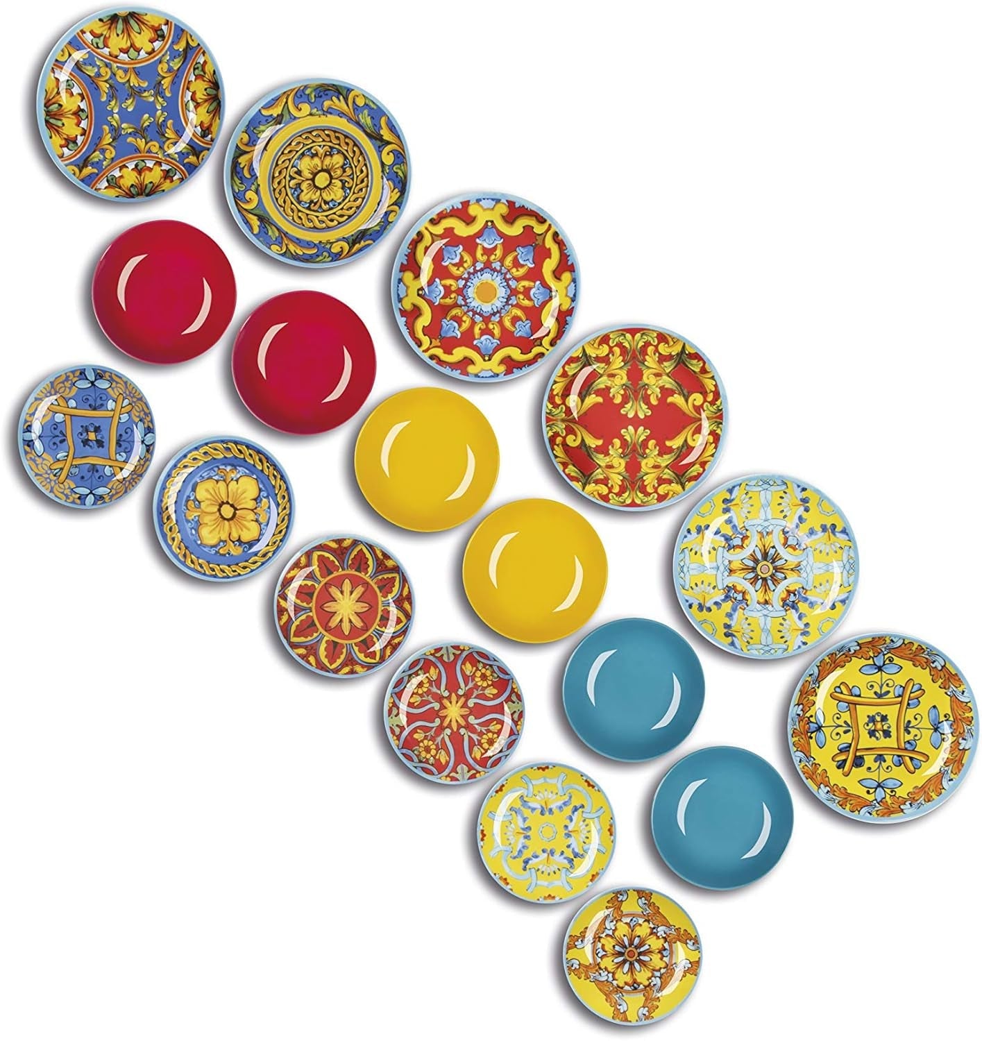 Excelsa Trinacria Teller-Set, 18dílný, Porzellan a Keramik