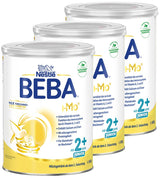 BEBA Junior 2+ mléčný nápoj od 2 let, S HMO, Obsah bílkovin odpovídající věku, Pouze laktóza, Bez palmového oleje, Bez rybího tuku, Výživa pro batolata, Sušené dětské mléko, Balení 3 ks (3 x 800 g)