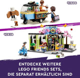 LEGO Friends kavárna v městečku Heartlake, dětská hračka, pekárna hraček, tip na dárek pro dívky a chlapce 6+, sada 3 hracích figurek a figurky psa 42618 Stavebnice Besuche den LEGO-Store