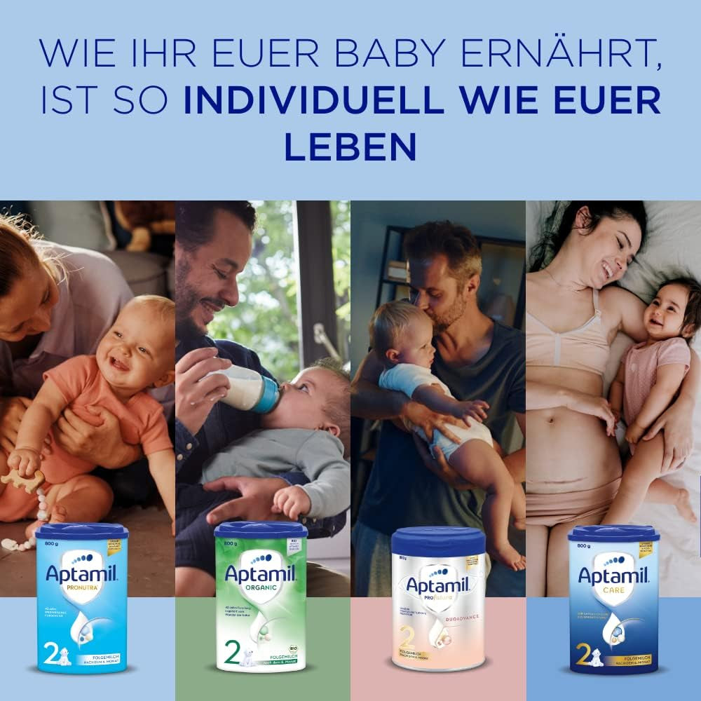 Aptamil Pronutra 2, pokračovací mléko po 6 měsících, kojenecké mléko připravené k pití (4 x 200 ml)