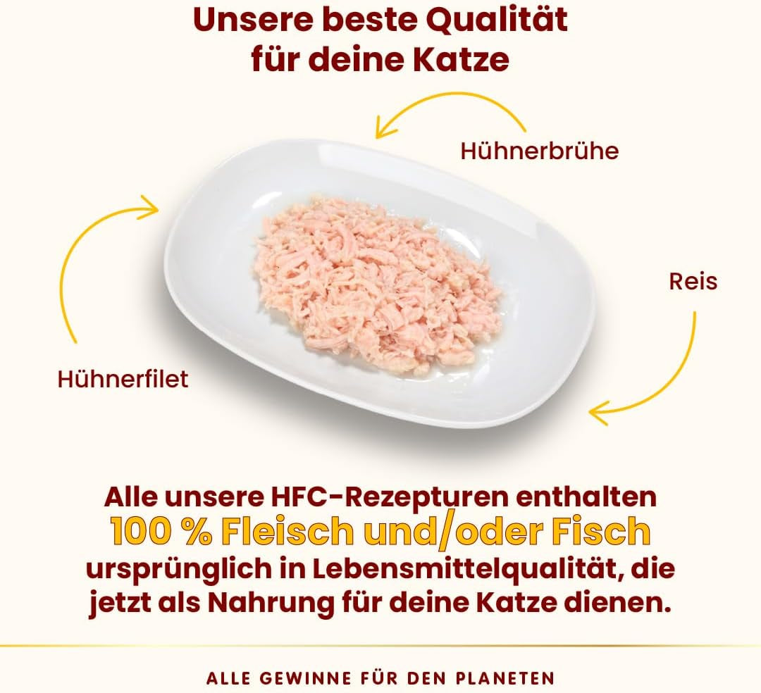 Almo Nature HFC Natural - Mokré krmivo pro dospělé kočky - Kuřecí řízek - 280g, balení 12 ks