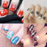 Razítko na nehty Biutee Nail Stamper 30 kusů Sada razítek na nehty Šablona na razítkování nehtů Zvířátka květiny Obrázky na razítkování nehtů se 2 razítky 2 škrabkami Příslušenství na design nehtů Francouzské razítko na nehty