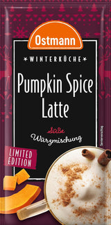 Ostmann Gewürze – Pumpkin Spice Latte Würzmischung, zum Einrühren in Milch mit Kaffee nebo Espresso, mit Kürbispulver, 16 g im Beutel (Verpackungsdesign kann abweichen)