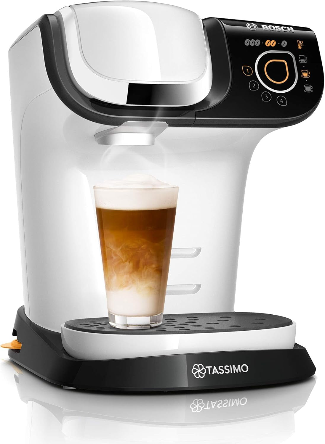 Espresso kávovar Tassimo My Way se 2 kapslemi TAS6502 s vodním filtrem, 70+ nápojů, přizpůsobení nápojů, rozmanitost kávy, snadné vaření, 1500 W, černá