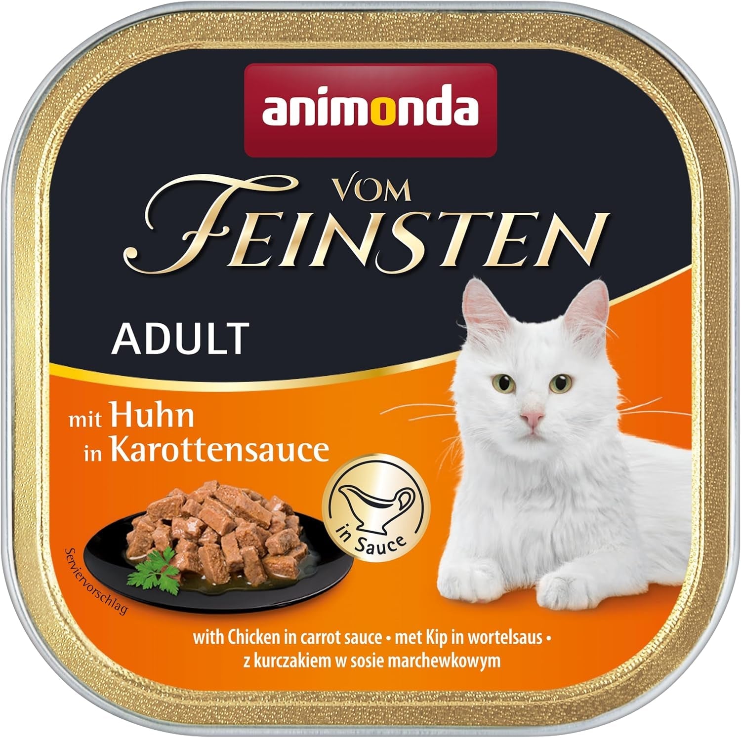 animonda Vom Feinsten Mokré krmivo pro dospělé kočky, odrůda kuře, 6 x 100 g
