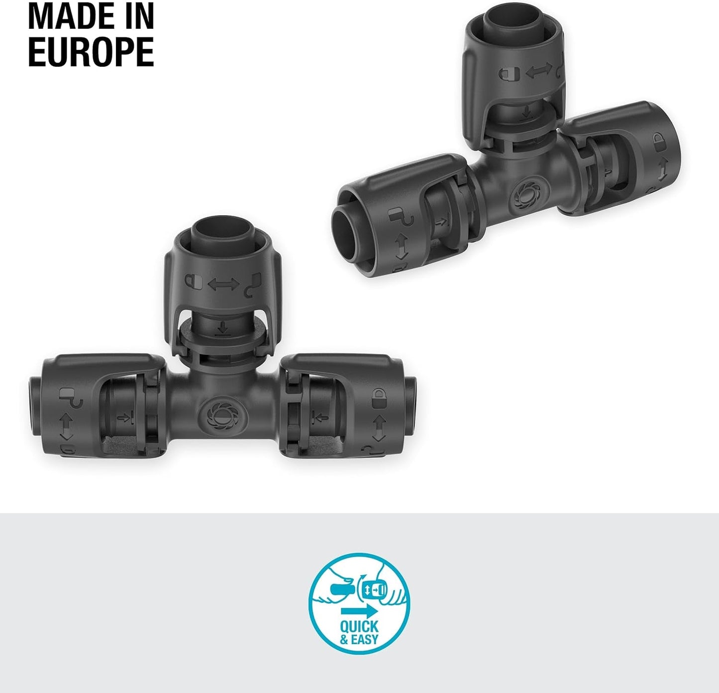 Gardena Micro-Drip Irigation System T-kus 13mm (1/2"): Konektor pro 13mm přívodní potrubí, T-odbočka, automatické zavlažování, opakovaně použitelné (13201-20)