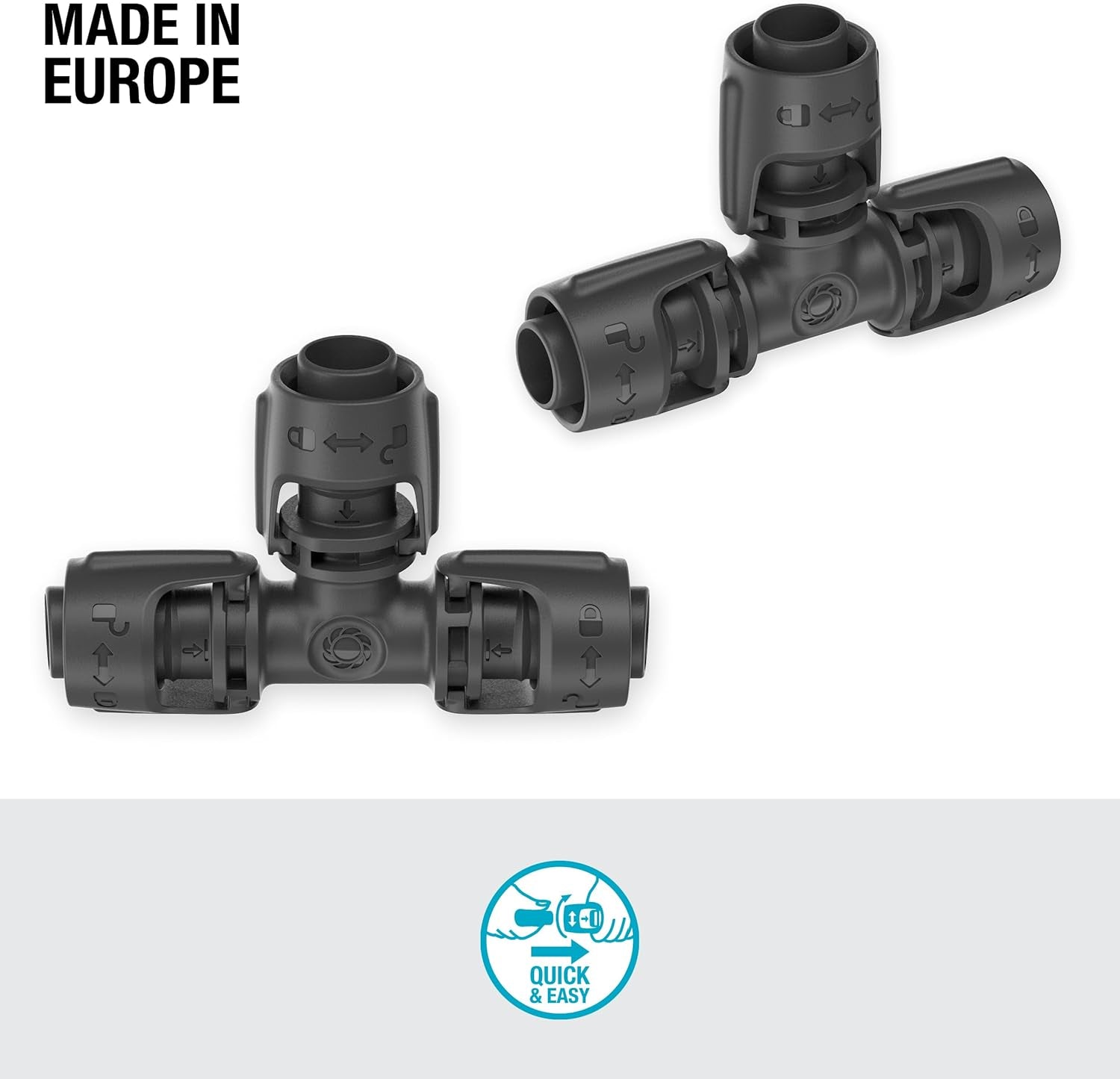 Gardena Micro-Drip Irigation System T-kus 13mm (1/2"): Konektor pro 13mm přívodní potrubí, T-odbočka, automatické zavlažování, opakovaně použitelné (13201-20)