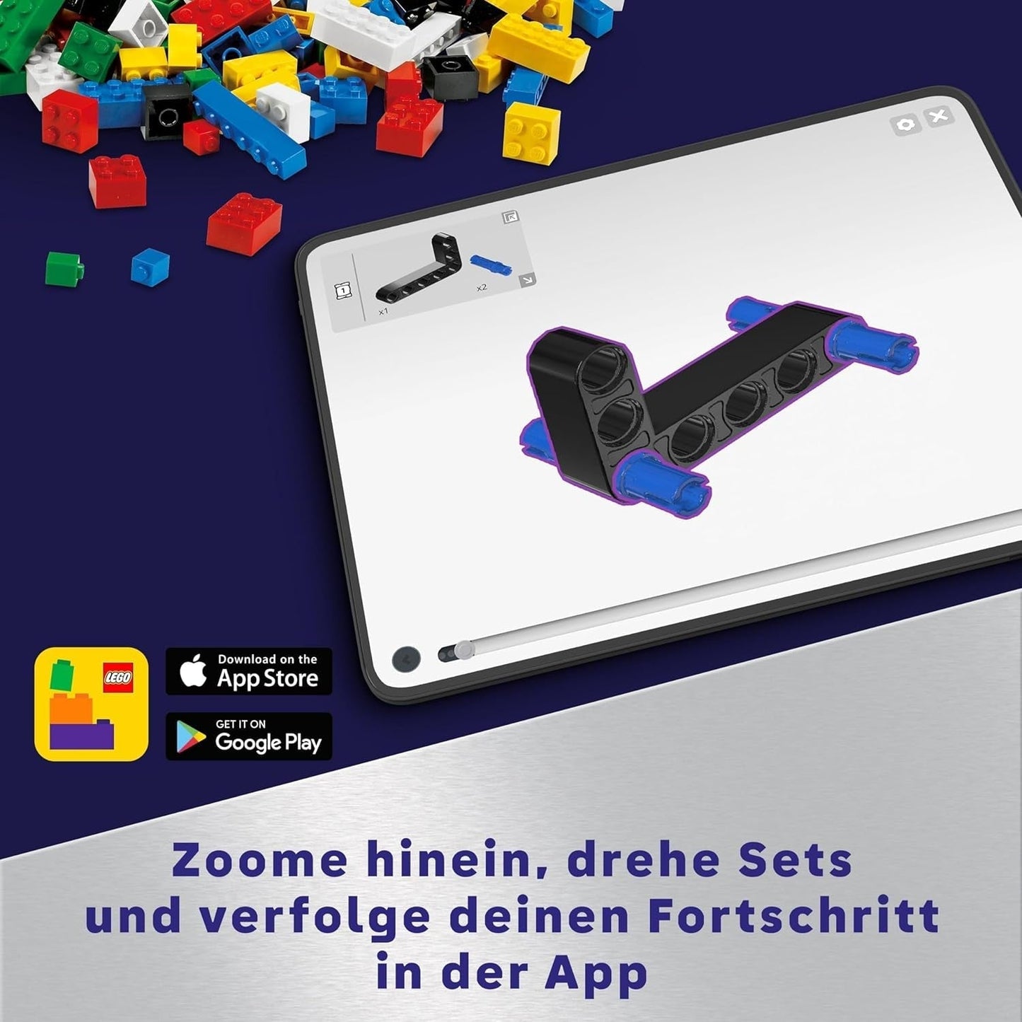 LEGO Technic LT78 Vesmírné dopravní vozidlo, Vesmírná stavebnice pro průzkumné výlety a vesmírná dobrodružství, Nápaditý herní zážitek pro chlapce a dívky, Dárek pro děti starší 8 let 42178 Stavebnice Besuche den LEGO-Store