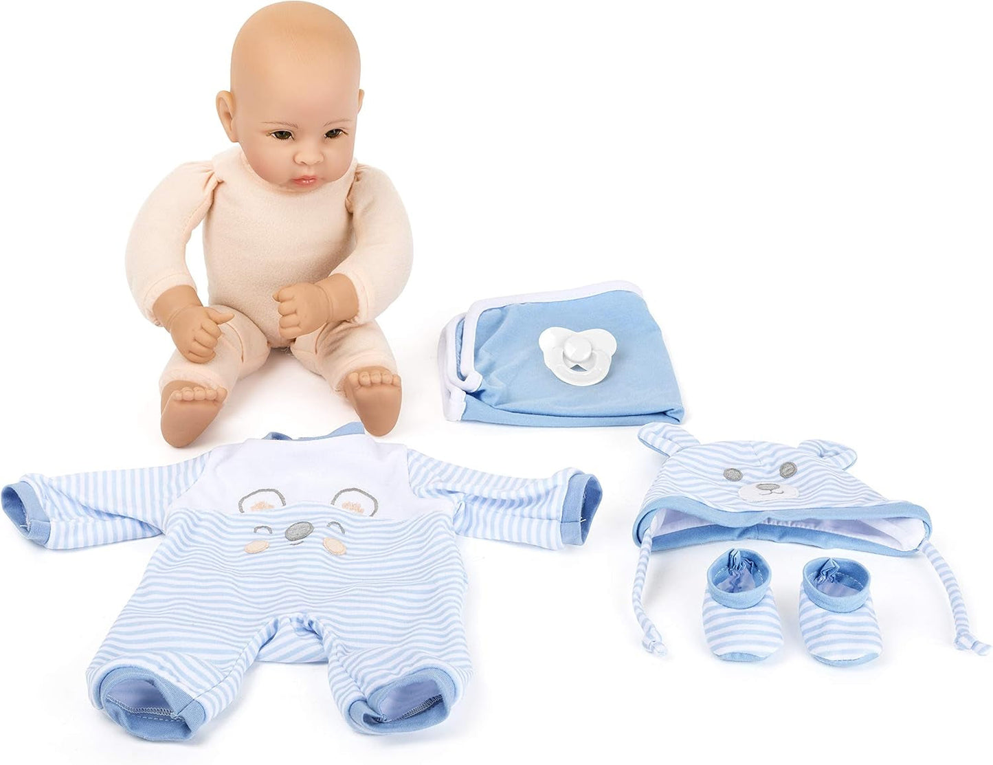 Small Foot Lukas Doll, včetně odnímatelného oblečení, dudlíku a měkké přikrývky, hraní rolí, 11238