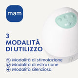 MAM Move Double odsávačka mateřského mléka, přenosná, 3 provozní režimy a 5 úrovní intenzity Příslušenství Jídlo a kojení Bebe Naty Shop