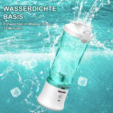 Mixér Smoothie Maker to Go, Mini Standmixer Tragbar Mit 6-Klingen Edelstahl, Enstafter Mit Reisedeckel, USB přenosný mixér Elektrisch 600 ml láhev, Mixer Shaker Slushy Maker Wasserdichter Bucatarie Naty Shop