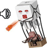 Sada akčních figurek Mattel Minecraft, Ghast s ohnivým útokem, světla, hluk, startér a projektil, prasečí válečník, inspirováno filmem, JFB69 Akční figurky Naty Shop