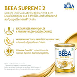 BEBA SUPREME 2 Pokračovací mléko po 6 měsících, pouze laktóza, bez palmového oleje, balení 6 ks (6 x 800 g) Naty Shop