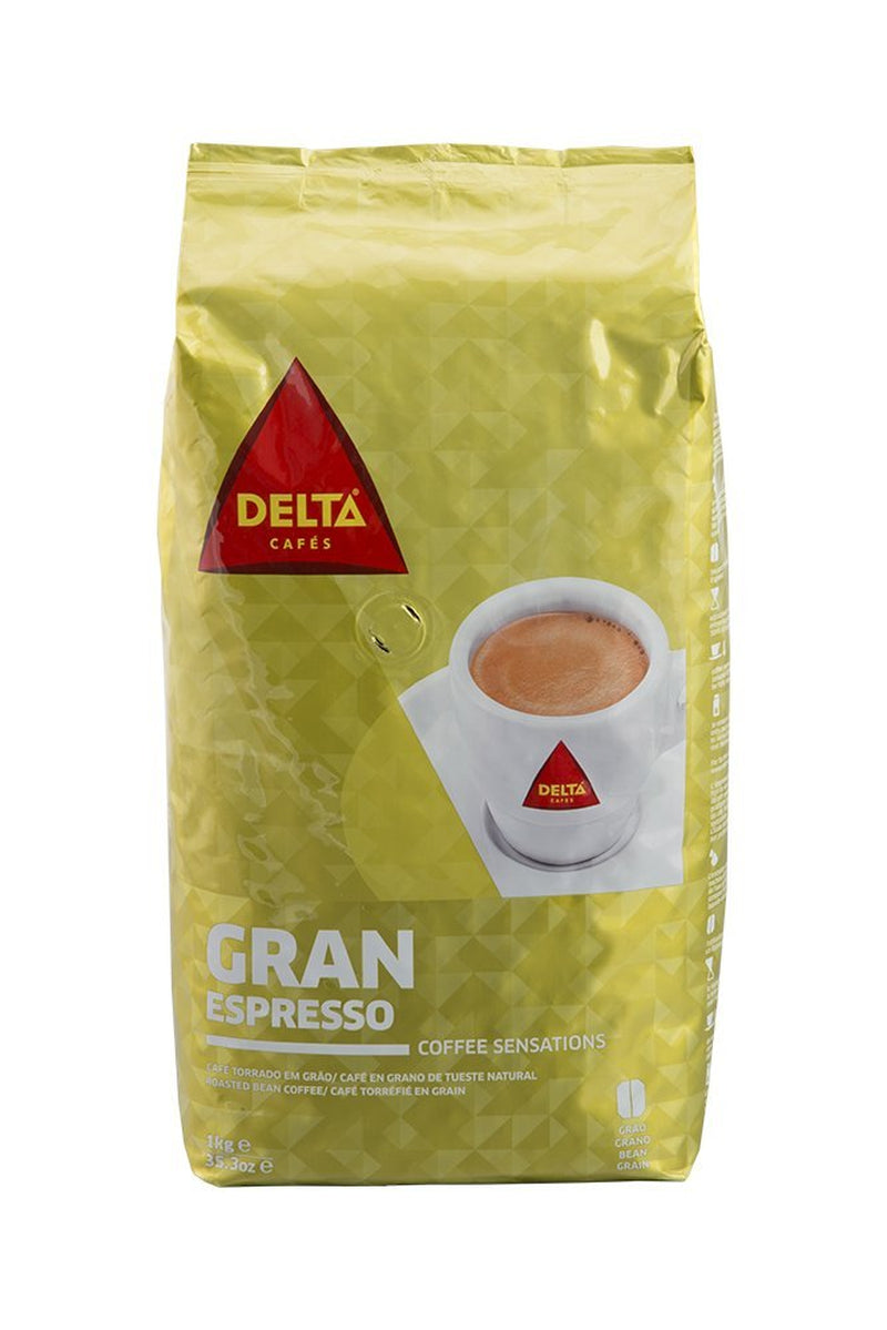 Delta Gran Espresso - portugalská mletá káva, 1 balení (1 x 1 kg)