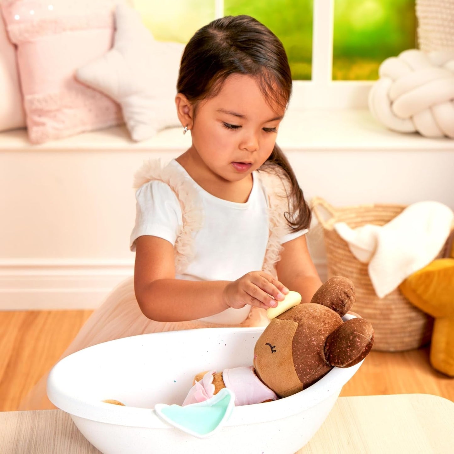 LullaBy – Vanička pro panenky – Souprava do vany – Hračka do vany – Doplňky pro panenky – Realistická vodní hra – Děti 2+