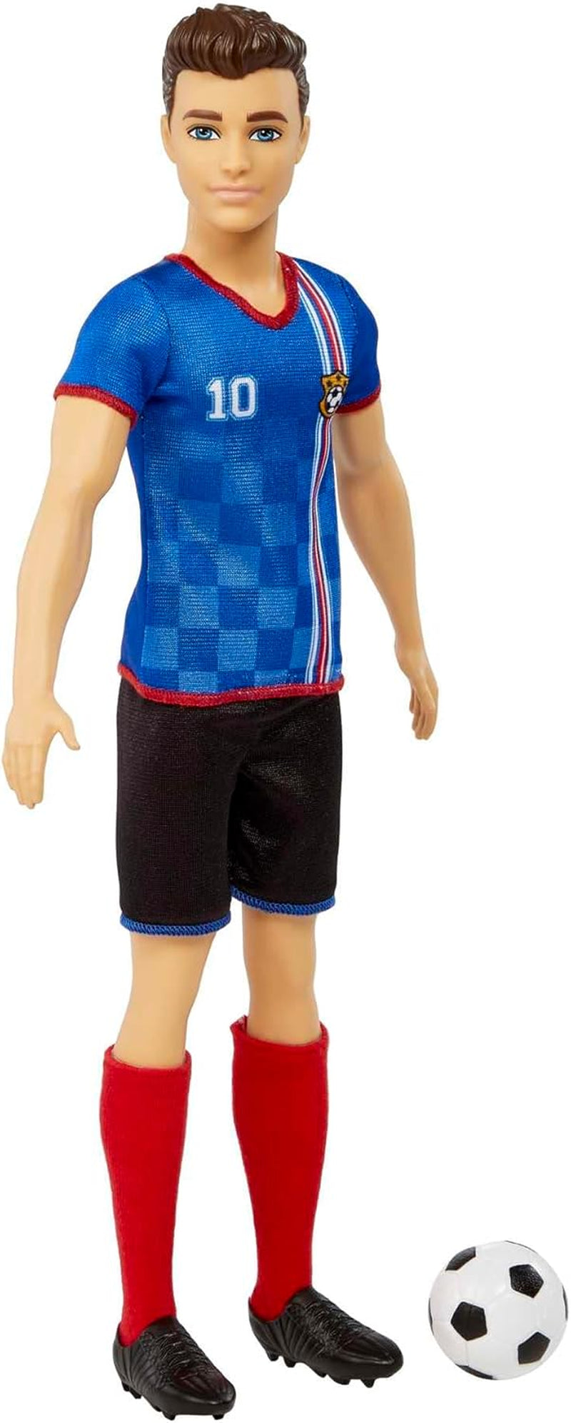 Barbie Série Můžete být čímkoli Panenka Ken Fotbalista Hnědé vlasy Panenka Ken Modré tričko Fotbal 1X Panenka Ken Fotbal Dětský dárek 3 roky staré hračky Hcn15 Naty Shop Dolls